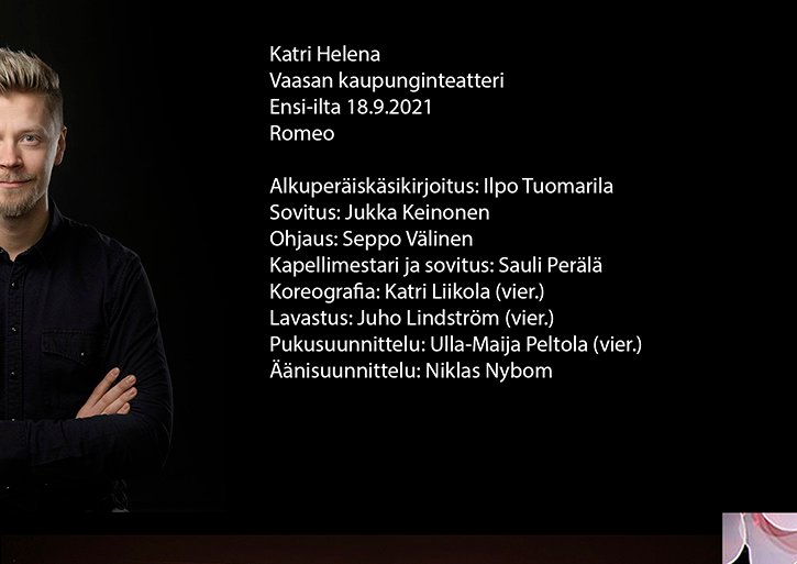 Katri Helena musikaali lavastussuunnittelu Juho Lindström set design