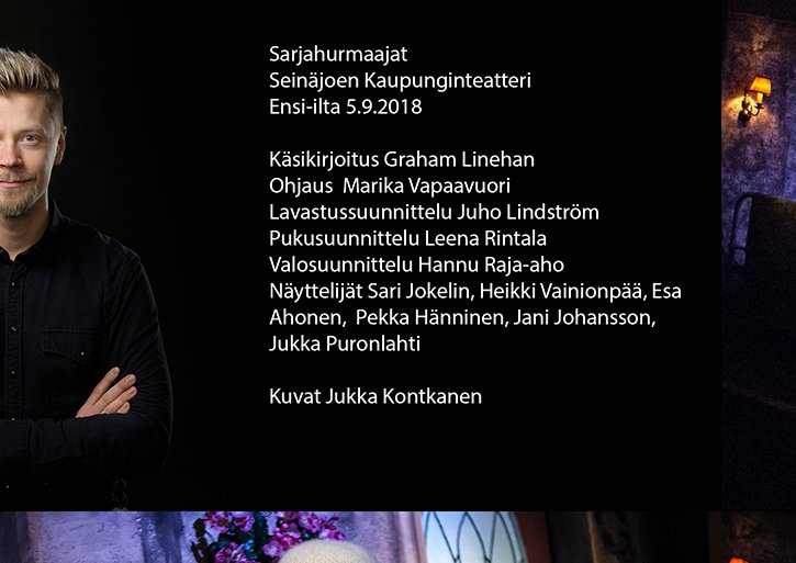 Sarjahurmaajat lavastussuunnittelu Juho Lindström set design